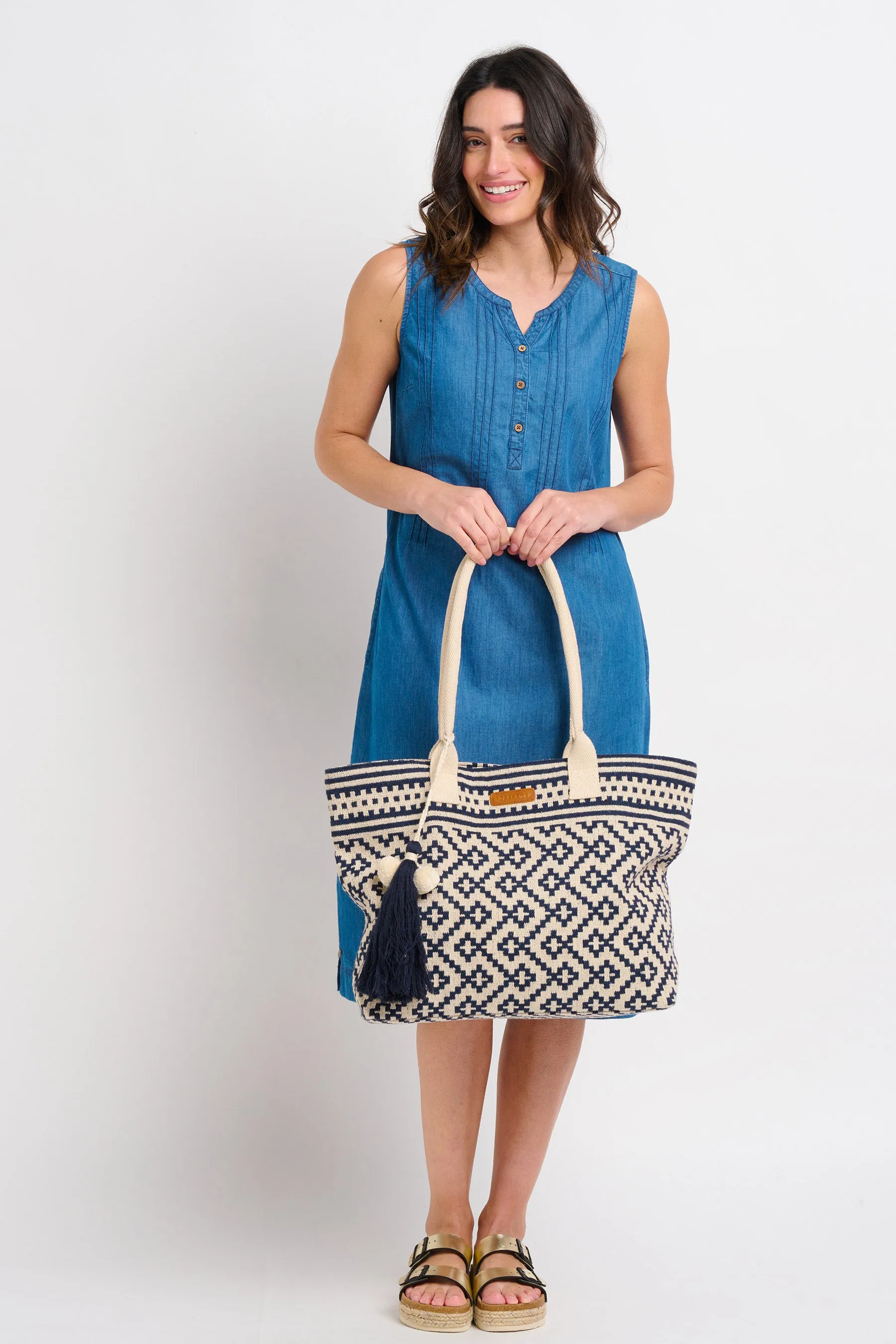 Jacquard Beach Bag