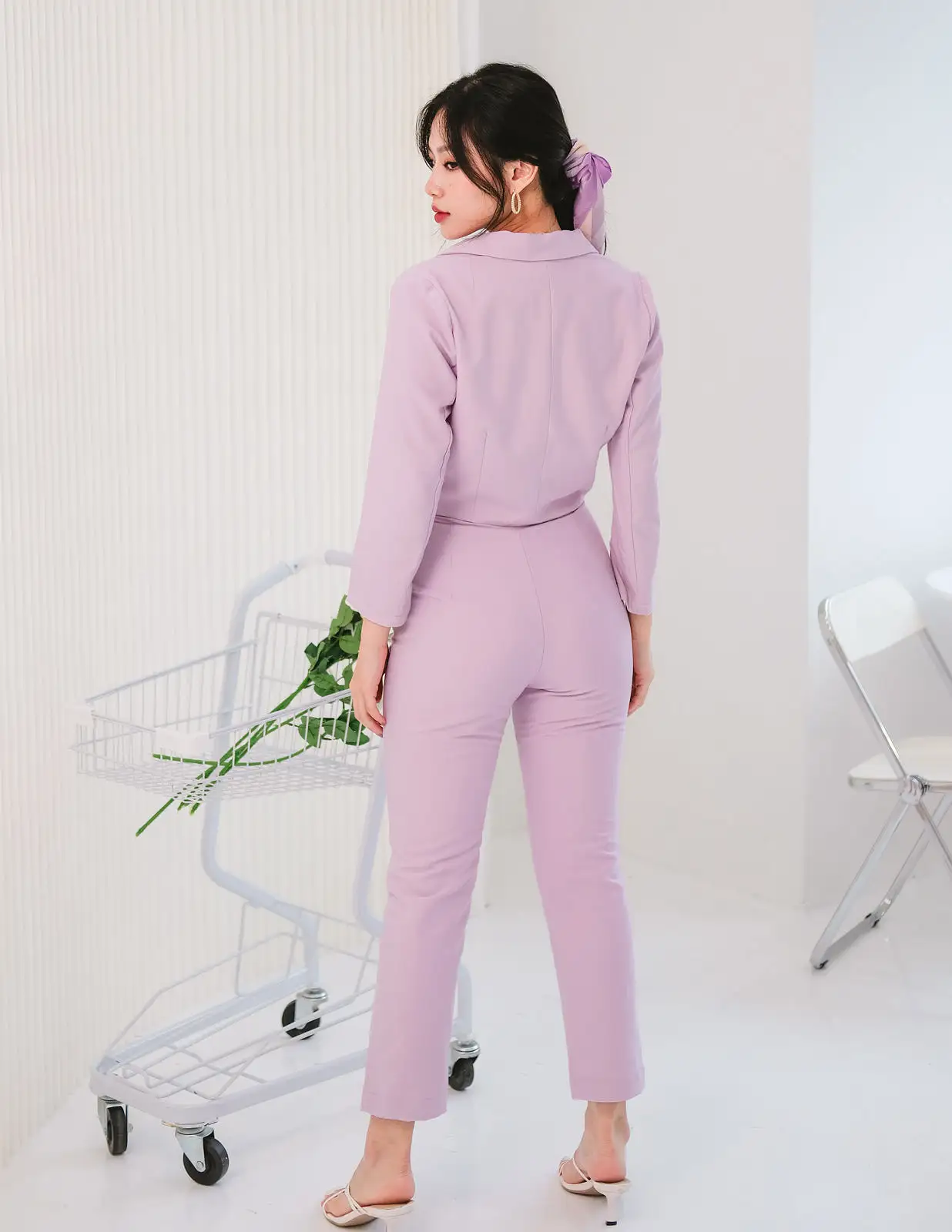 Kaci Pants in Lilac Pink