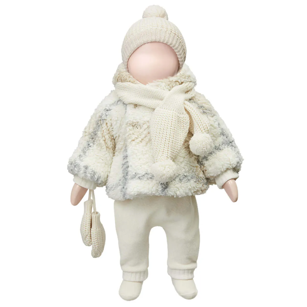 Kids 1+ In The Family Baby Eugene Jacket - Ecru Cream Plaid