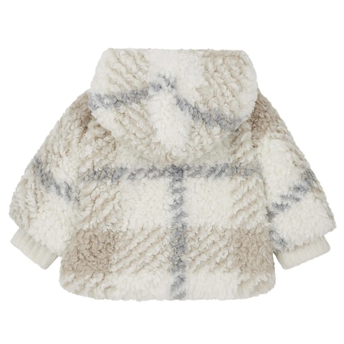 Kids 1+ In The Family Baby Eugene Jacket - Ecru Cream Plaid