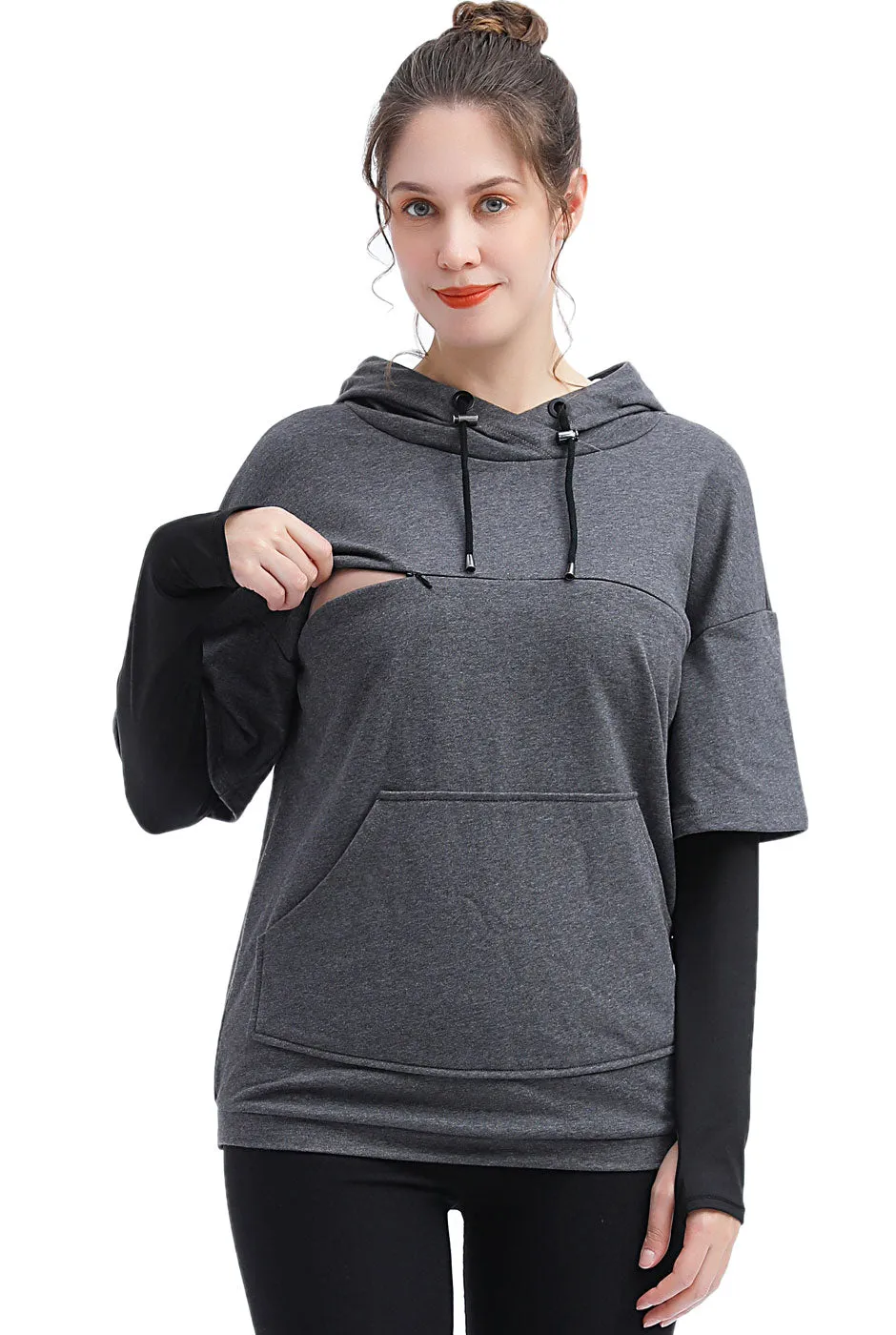 Kimi + Kai Maternity Bobo Nursing Performance Hoodie