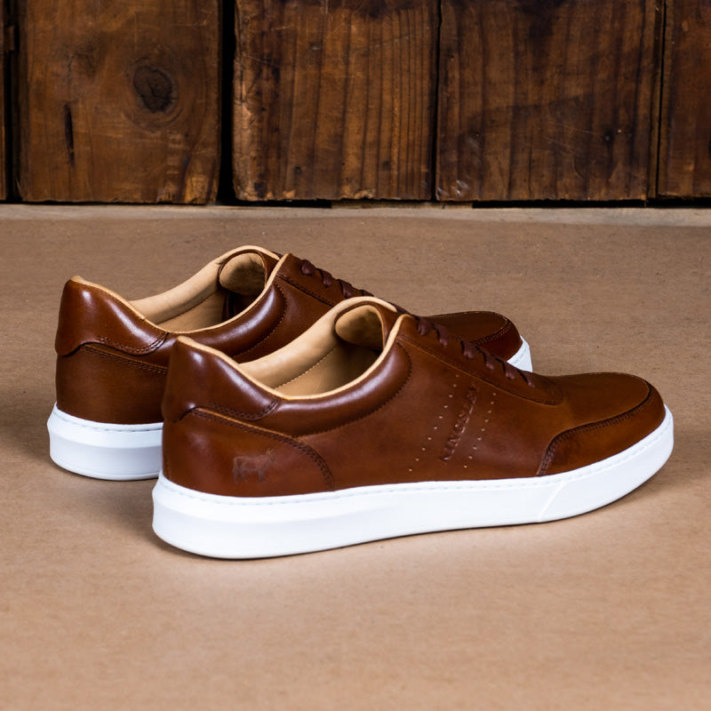 Kingsley Heath Retro Court Tan/White