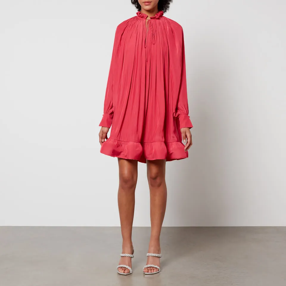 Lanvin Ruffled Charmeuse Mini Dress - FR 38/UK 10 | Coggles