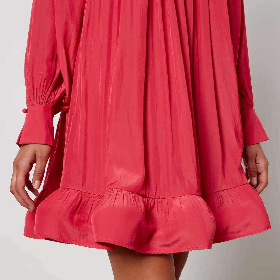 Lanvin Ruffled Charmeuse Mini Dress - FR 38/UK 10 | Coggles