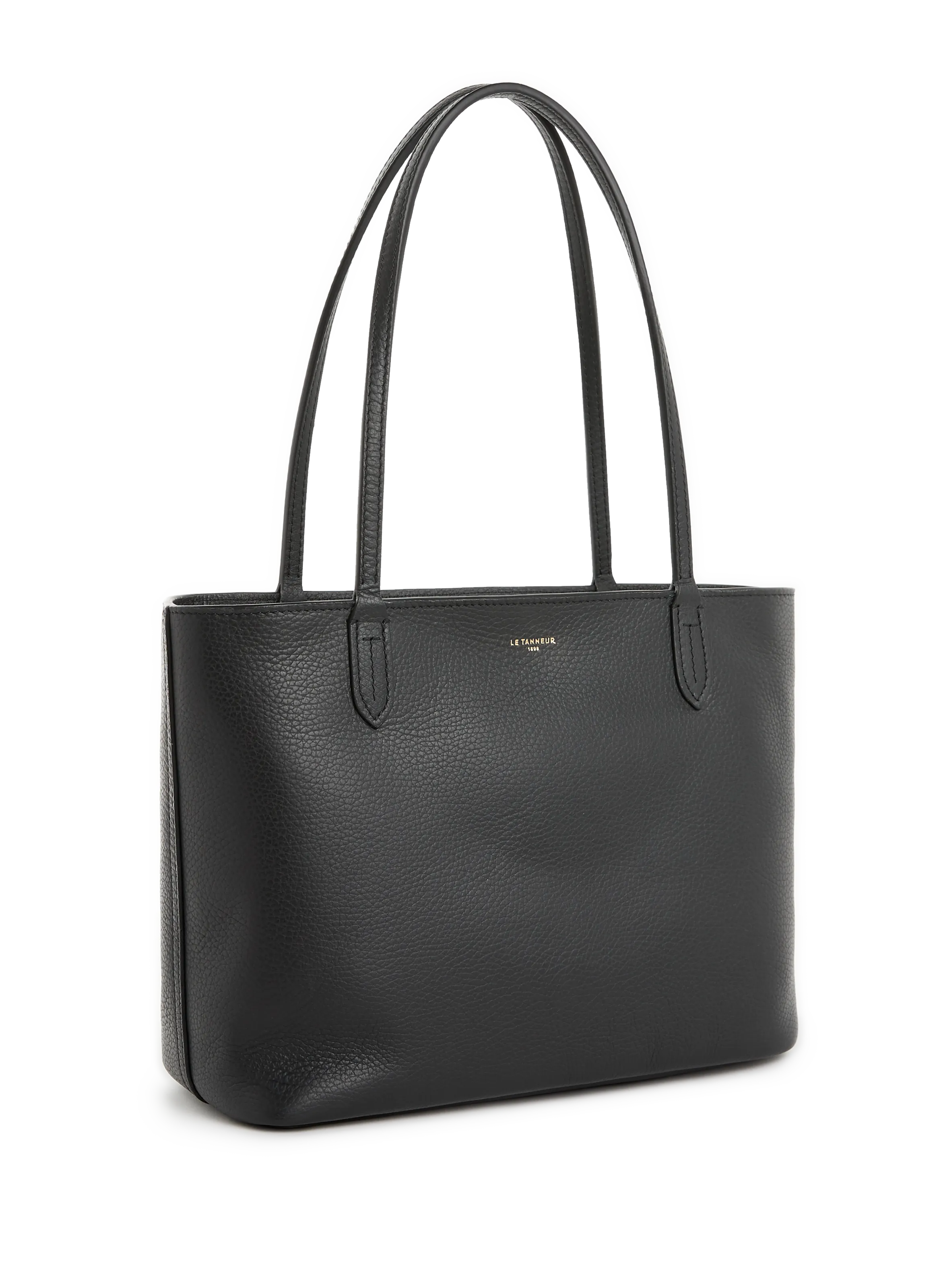 LE TANNEUR  Louise small leather tote bag - Black