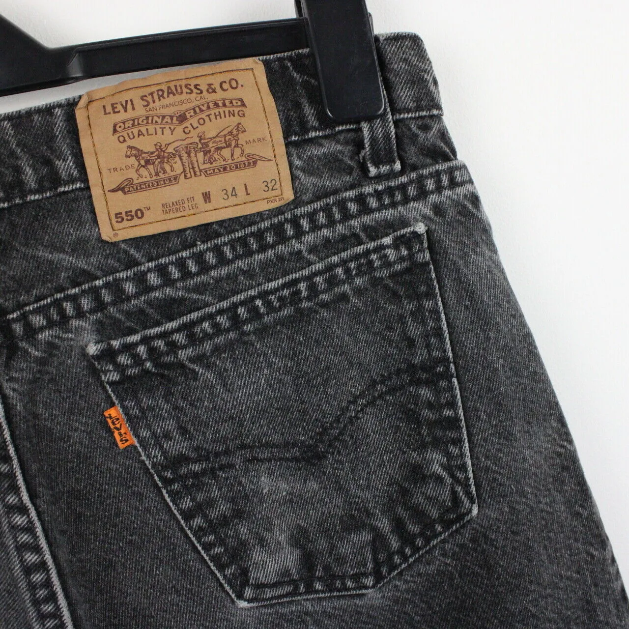 LEVIS 550 Jeans Black Charcoal | W34 L32