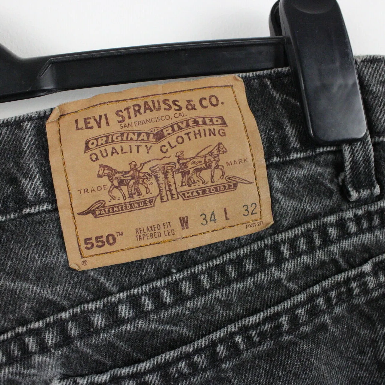 LEVIS 550 Jeans Black Charcoal | W34 L32