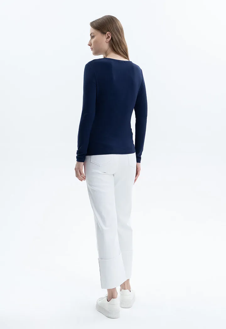 Long Sleeve Basic Solid Top