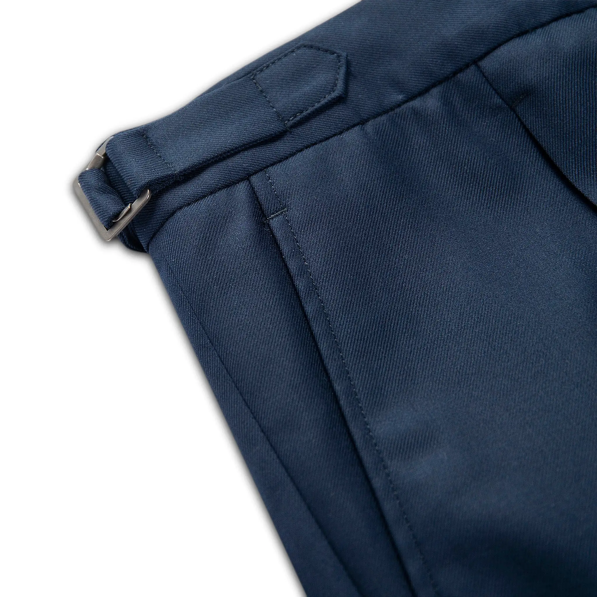 Marlon pleated Chino Pants 130's Washable Wool