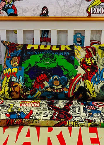 Marvel Avengers Comics Single Duvet Cover Set | Kaleidoscope