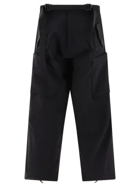 Men's Black Relaxed Fit Trousers for FW23 by ACRONYM