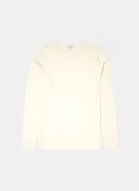 Men's Extra-Fine Merino Crew Neck in Archive White