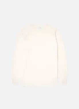 Men's Lambswool Crew Neck Jumper in Ecru