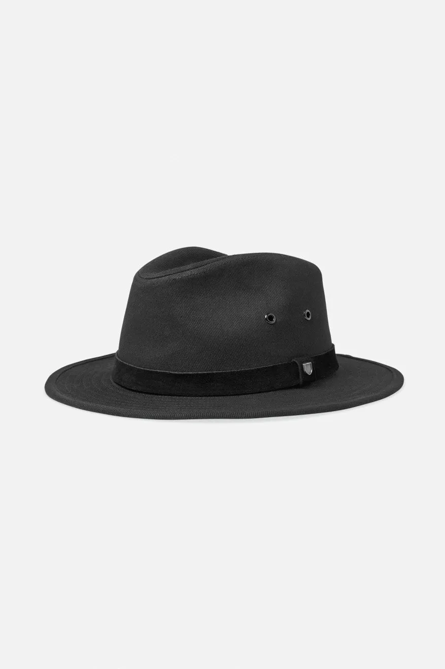 Messer Adventure Fedora - Black/Black