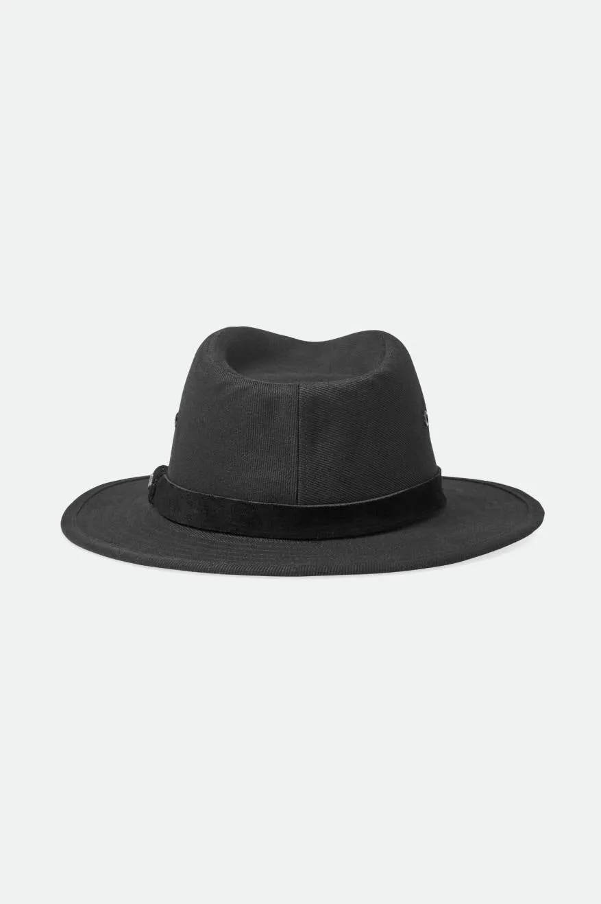 Messer Adventure Fedora - Black/Black