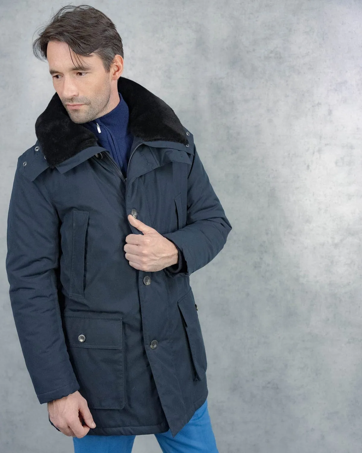 Midnight Ventile Parka Coat