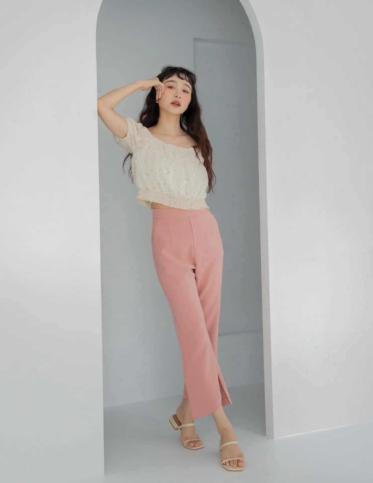 Mindy Pants in Rose