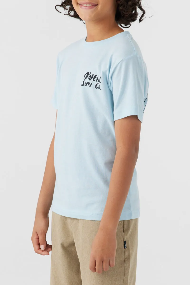 O'Neill Youth Closeout Tee-Sky Blue Heather