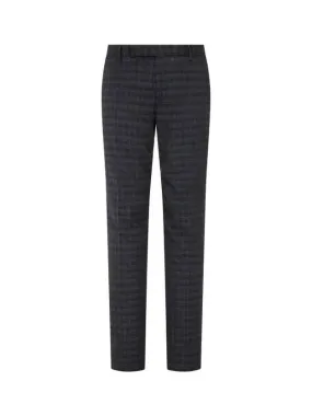 Overseas Station Season Big Chance 8 18 Wool Check Pattern Slim Fit Pants Charcoal 270605