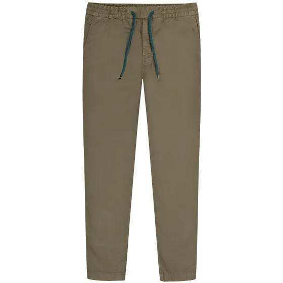 Paul Smith PS Broad Stripe Zebra Logo Drawcord Trousers Greyish Green