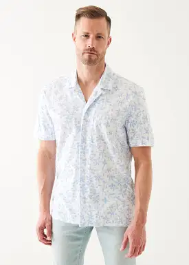 PIMA COTTON STRETCH PRINTED CAMP SHIRT