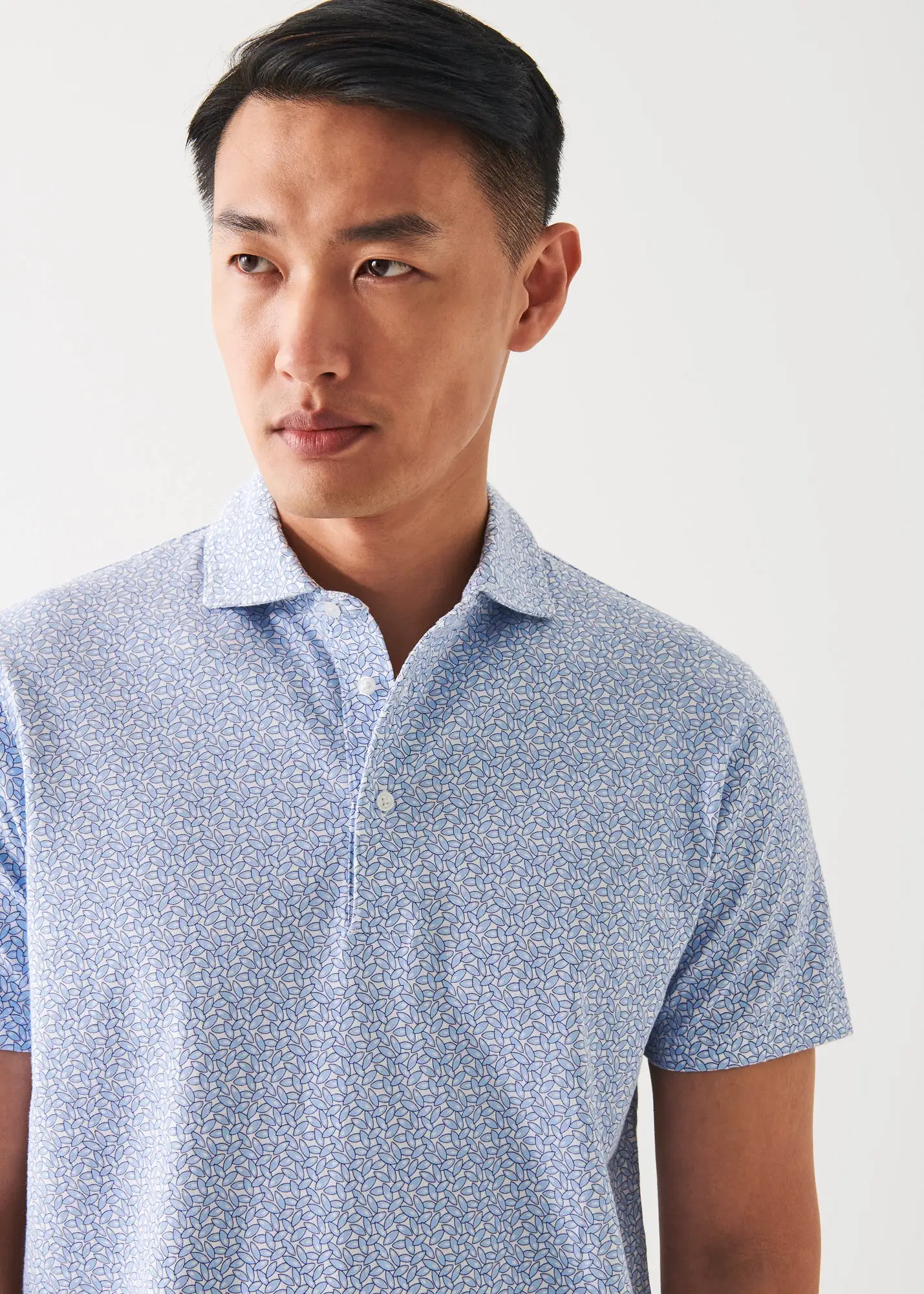 PIMA COTTON STRETCH PRINTED POLO