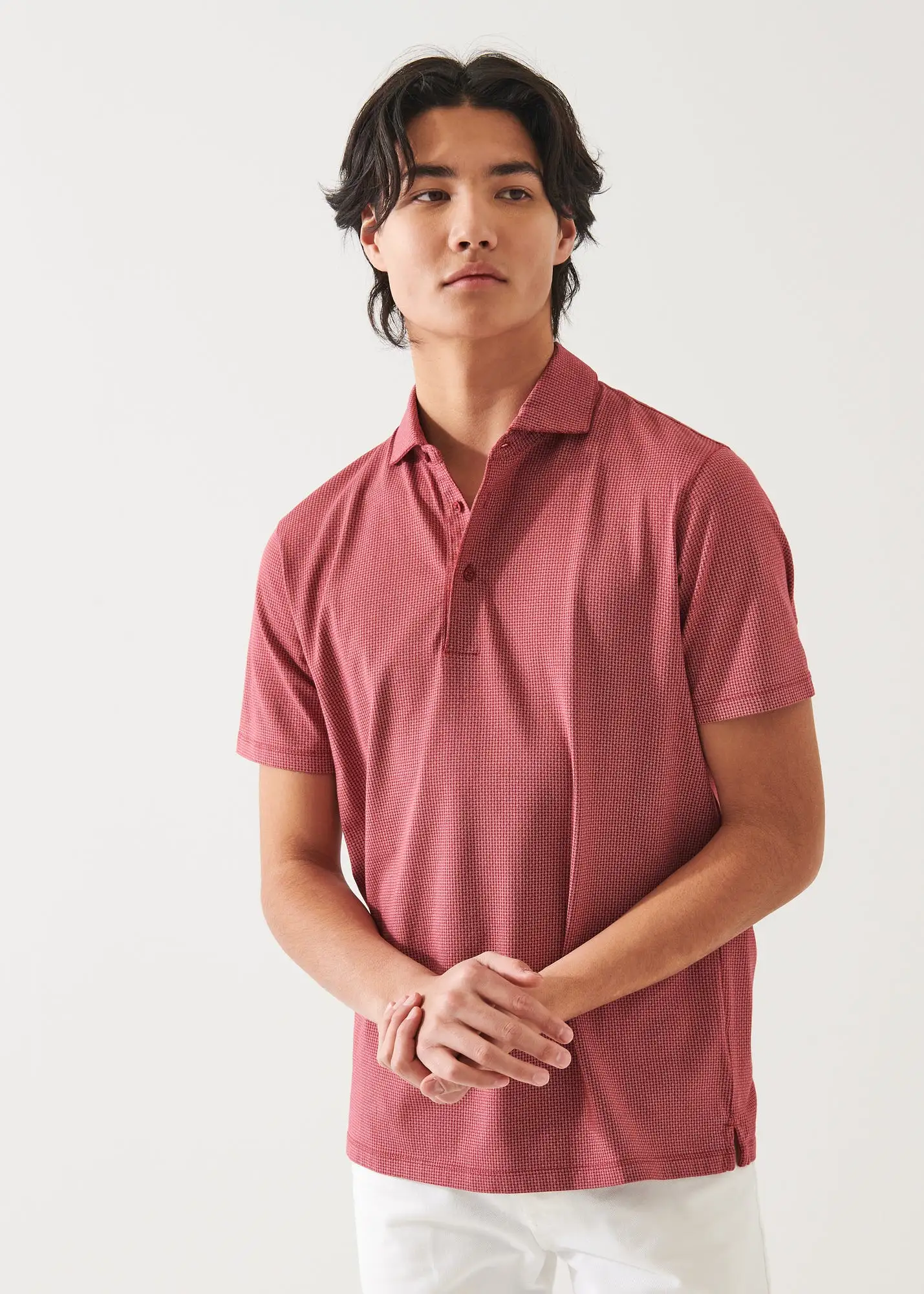 PIMA COTTON STRETCH PRINTED POLO