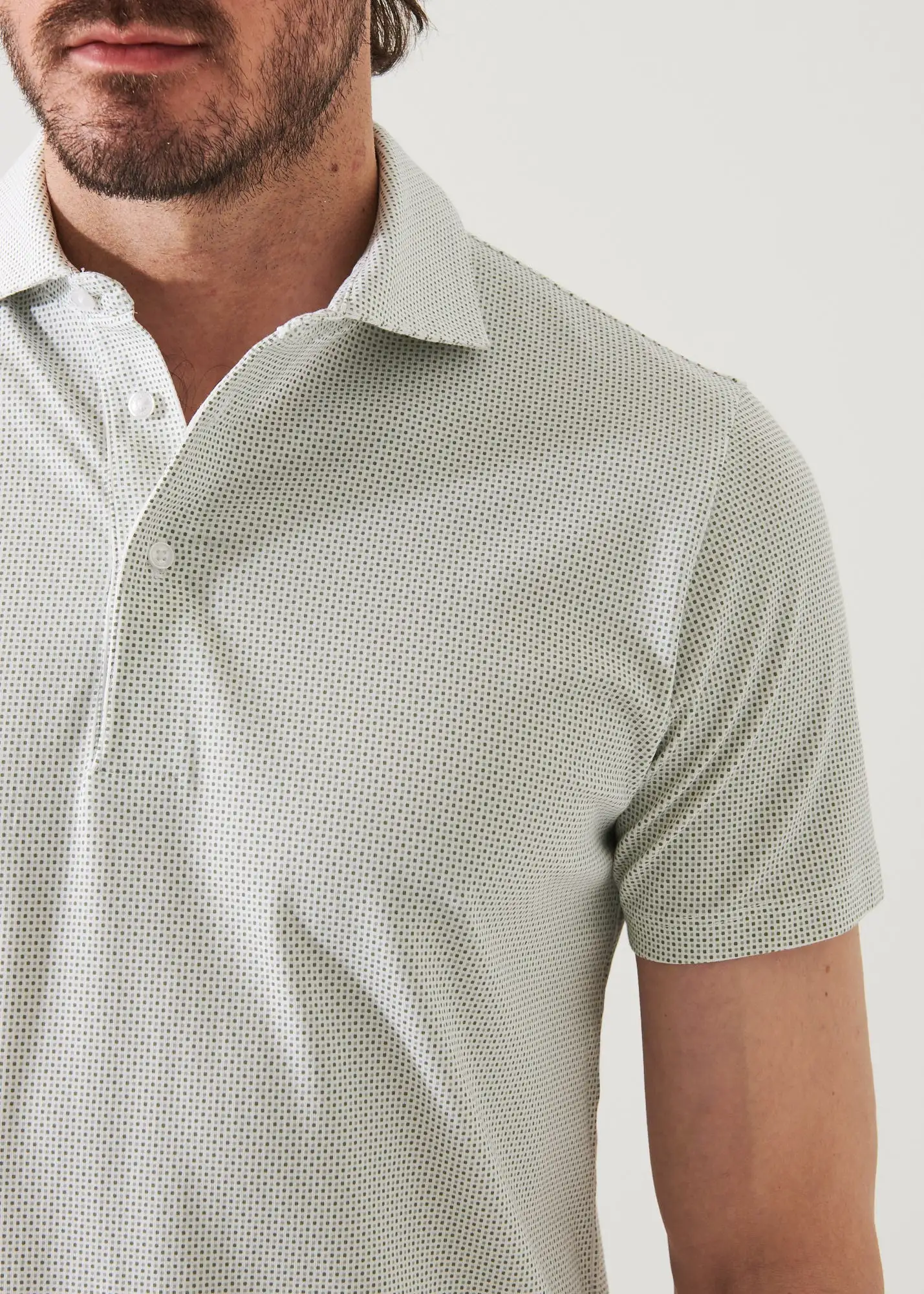 PIMA COTTON STRETCH PRINTED POLO