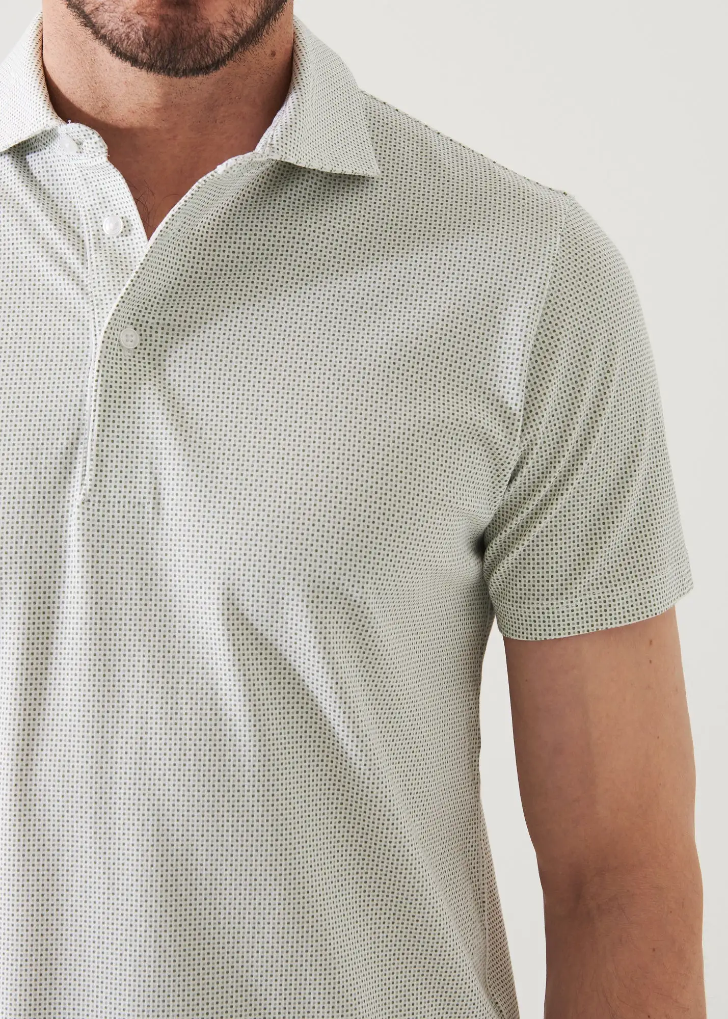 PIMA COTTON STRETCH PRINTED POLO