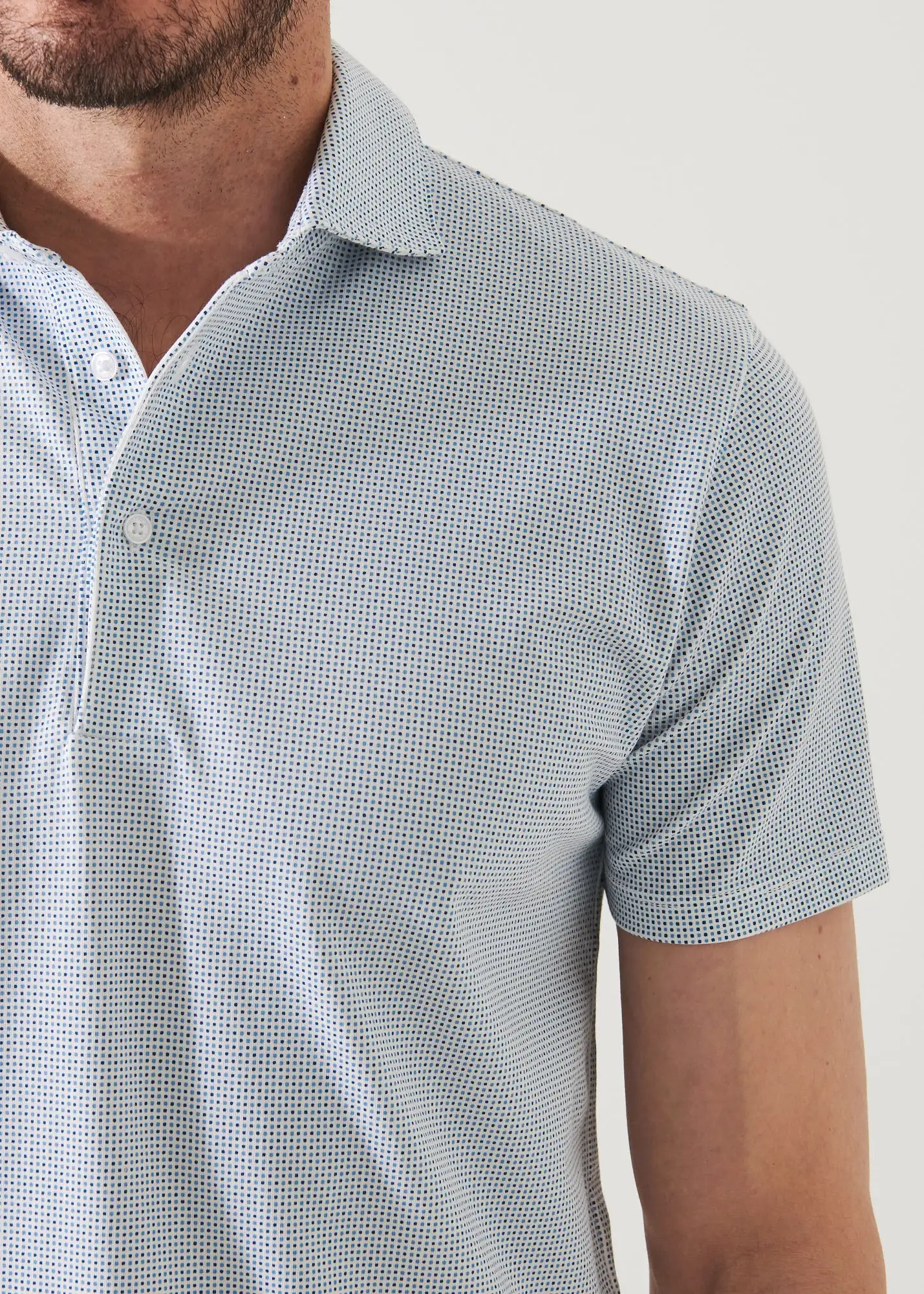 PIMA COTTON STRETCH PRINTED POLO