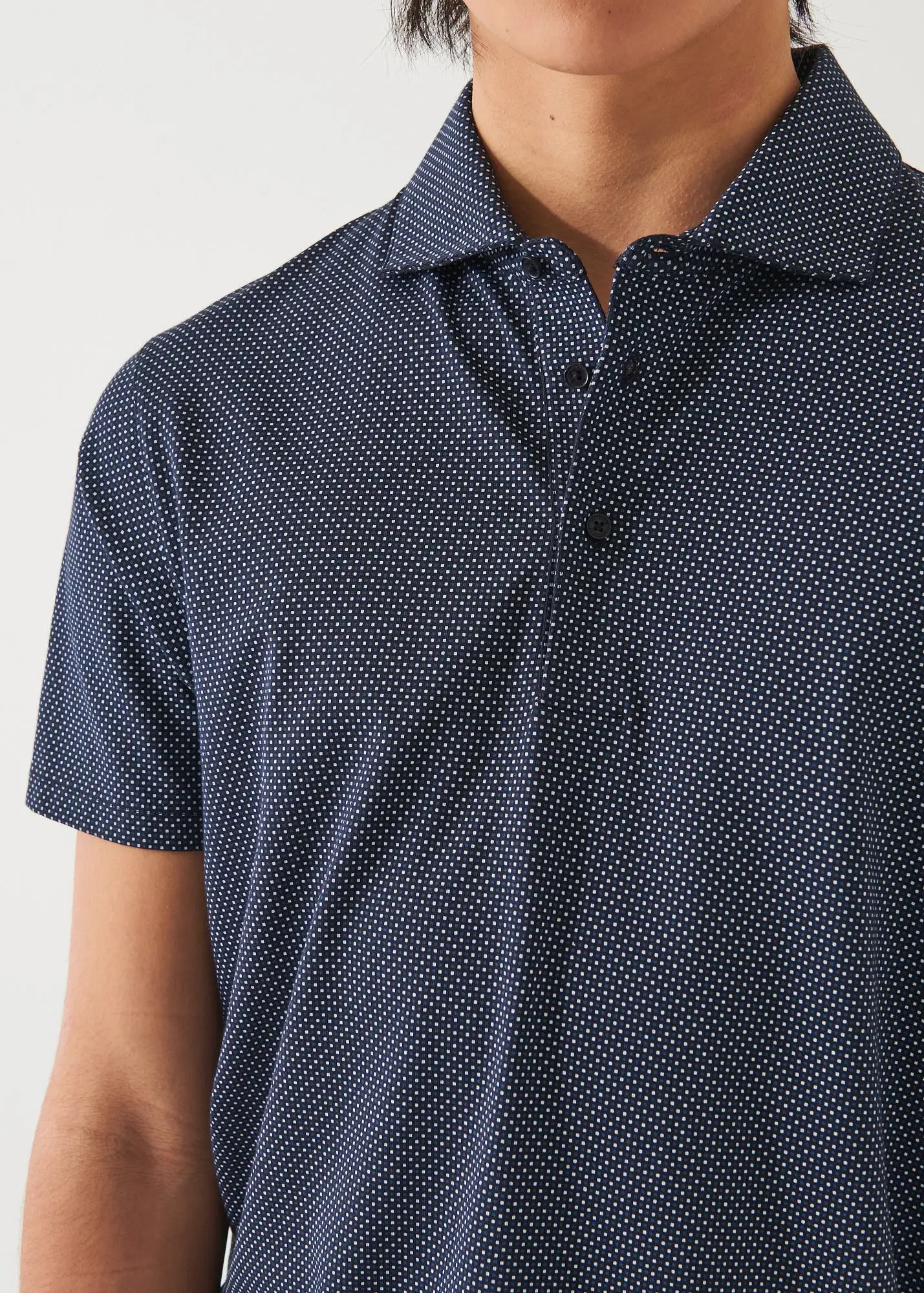 PIMA COTTON STRETCH PRINTED POLO