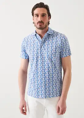 PIMA COTTON STRETCH PRINTED POLO