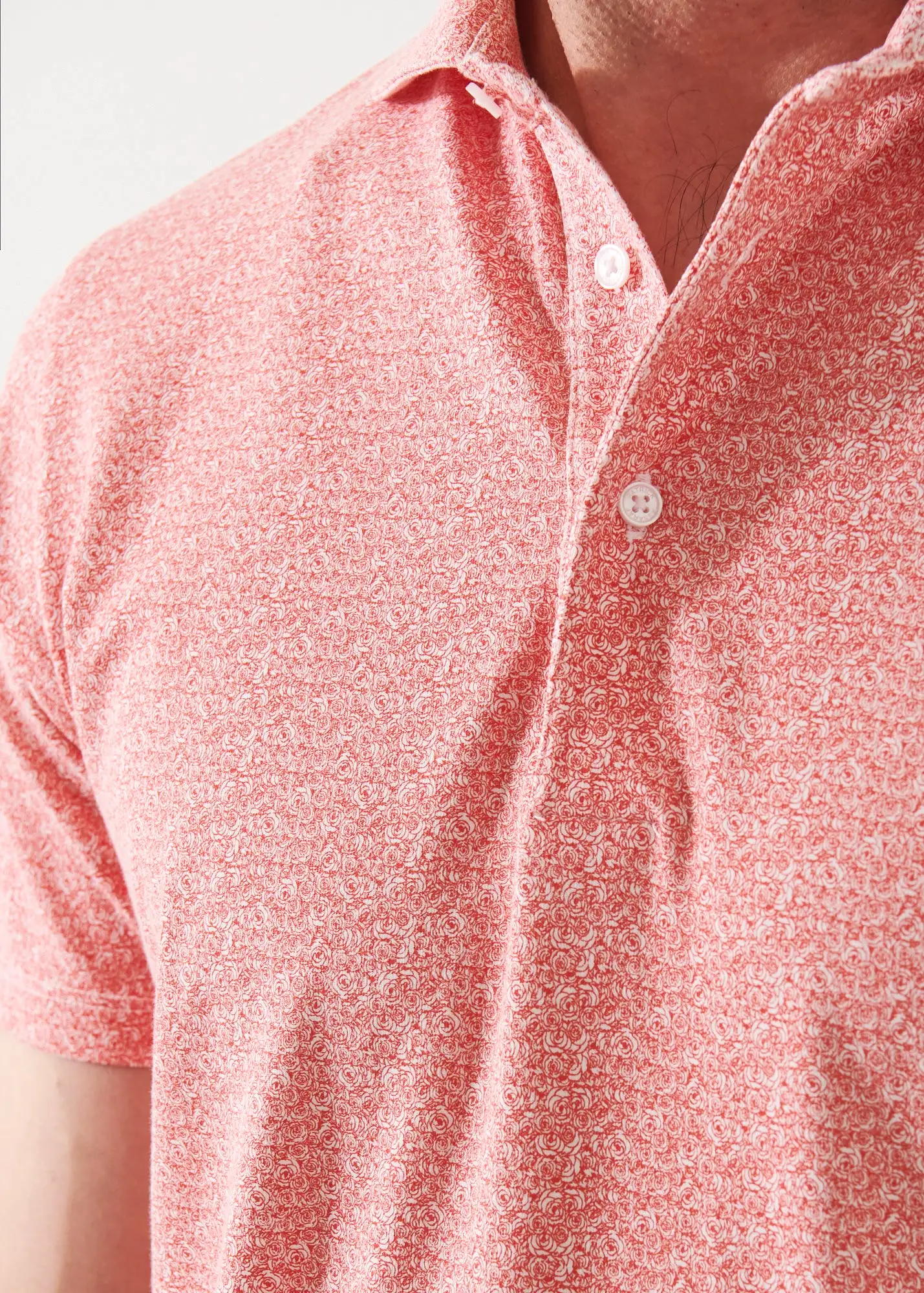 PIMA COTTON STRETCH PRINTED POLO