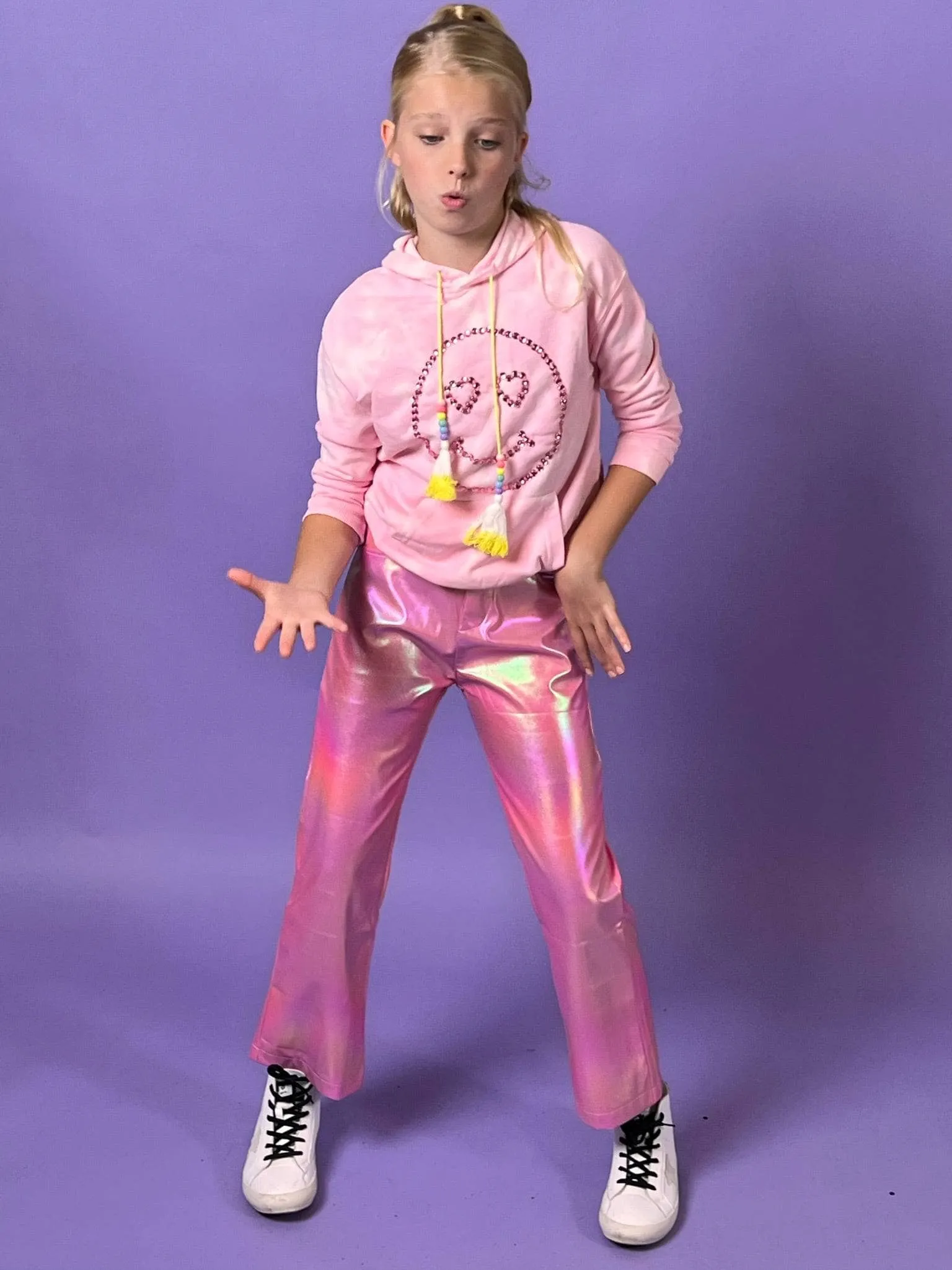 Pink Hologram Pants