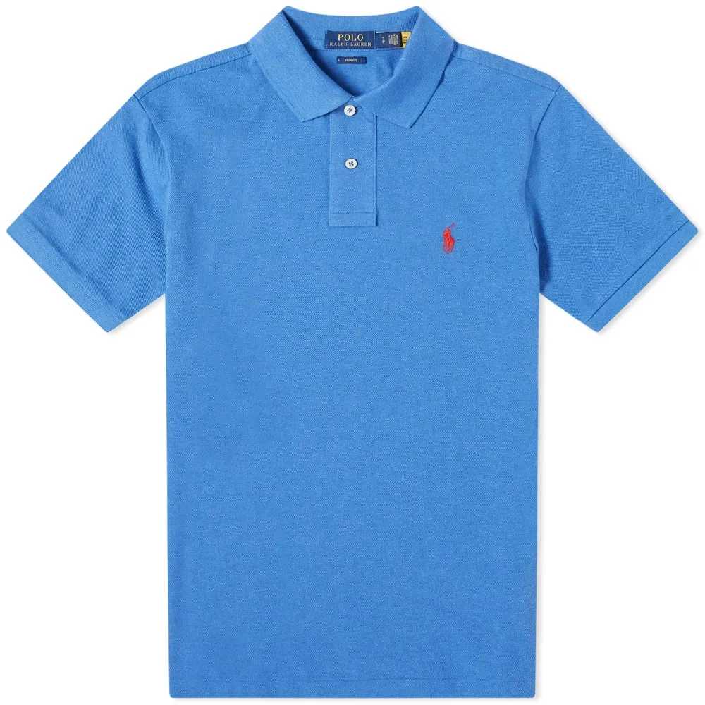 Polo Ralph Lauren Slim Fit PoloDockside Blue Heather