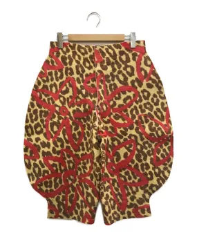 [Pre-owned] COMME des GARCONS Leopard Pattern Wool Felt Pants GJ-P033