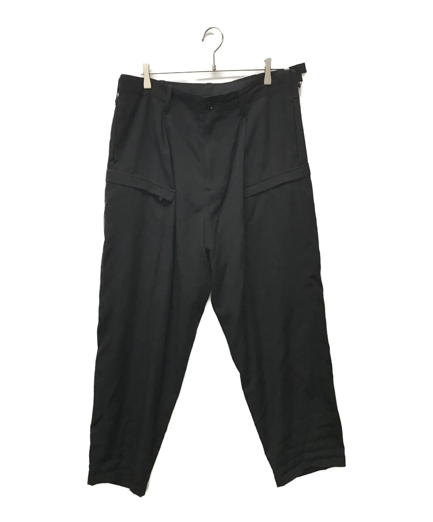 [Pre-owned] Yohji Yamamoto pour homme Tapered pants with wool gabardine zip design HK-P42-100