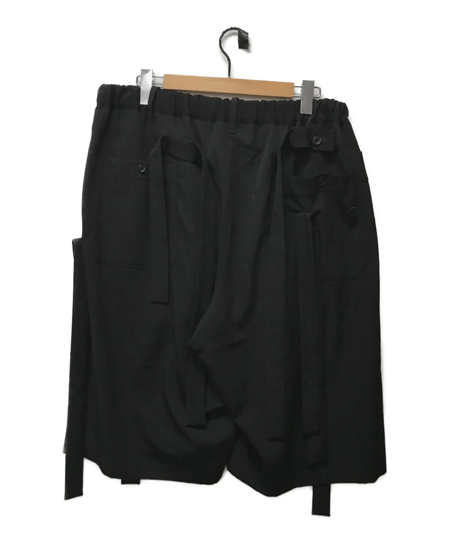 [Pre-owned] Yohji Yamamoto pour homme Wool gabardine tape half pants HN-P68-100