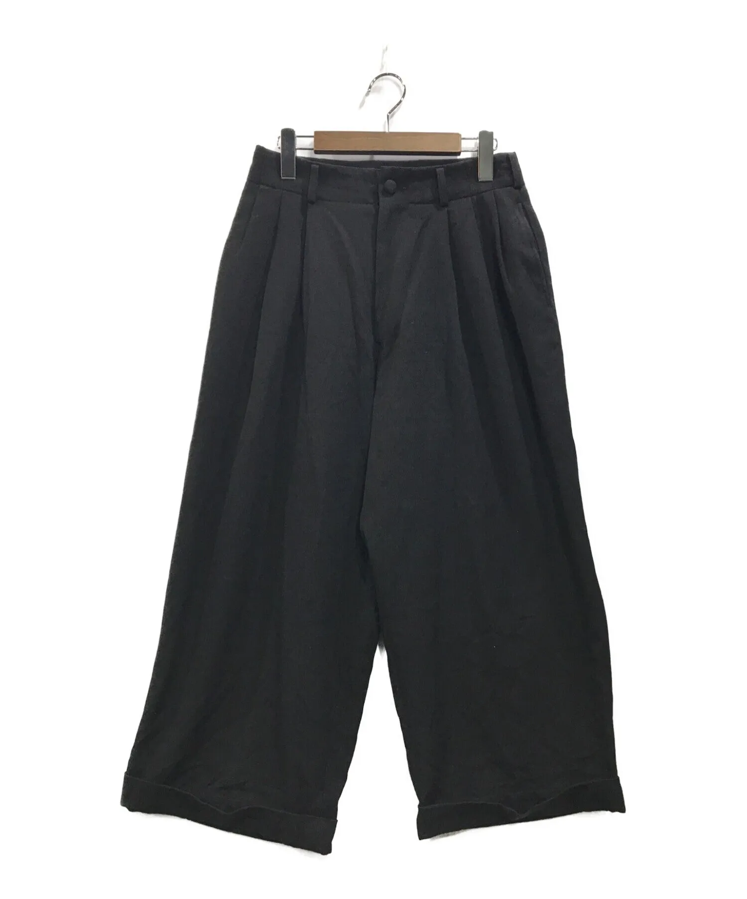 [Pre-owned] YOHJI YAMAMOTO Tucked Wool Gaber Pants FQ-P06-115