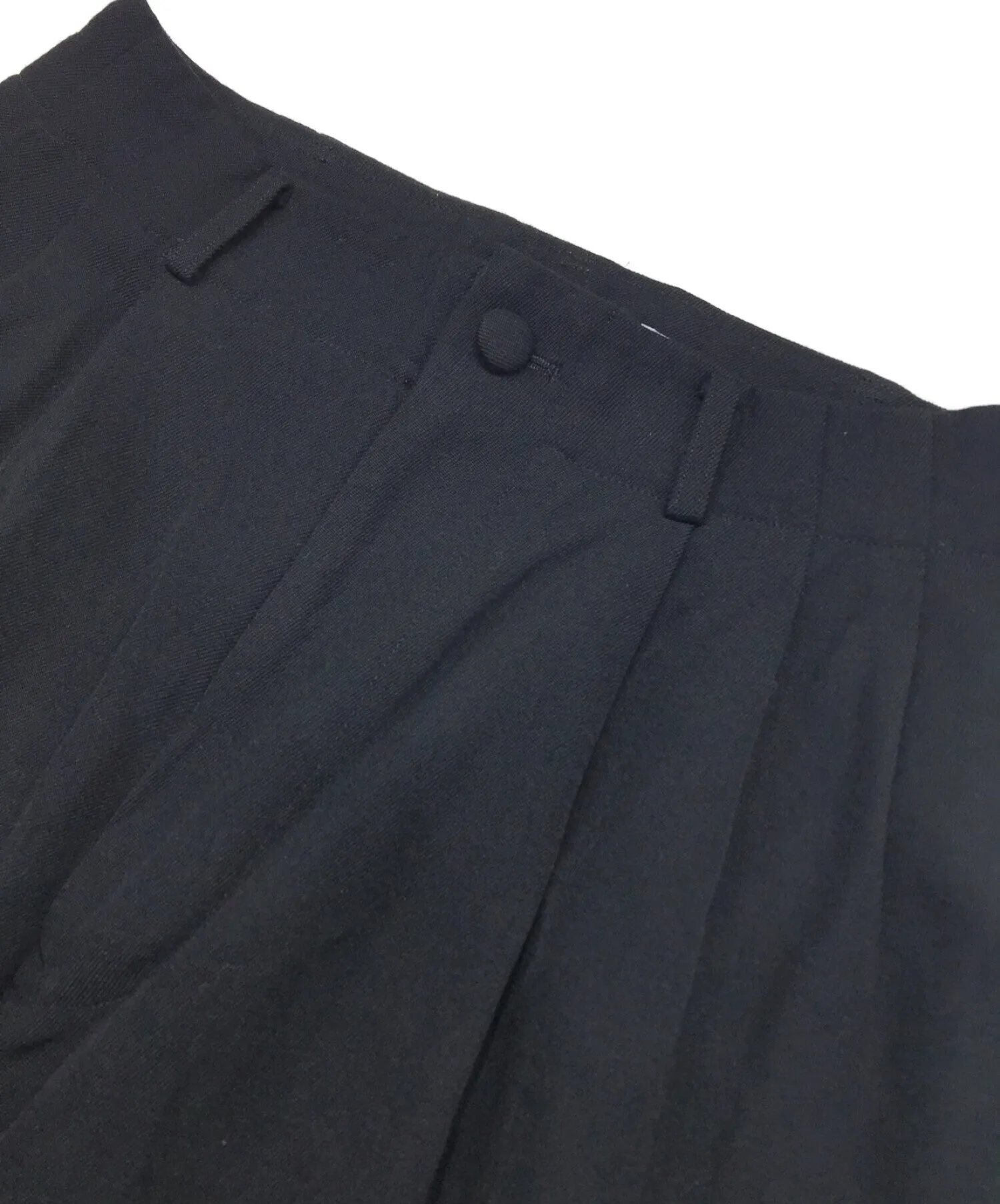 [Pre-owned] YOHJI YAMAMOTO Tucked Wool Gaber Pants FQ-P06-115