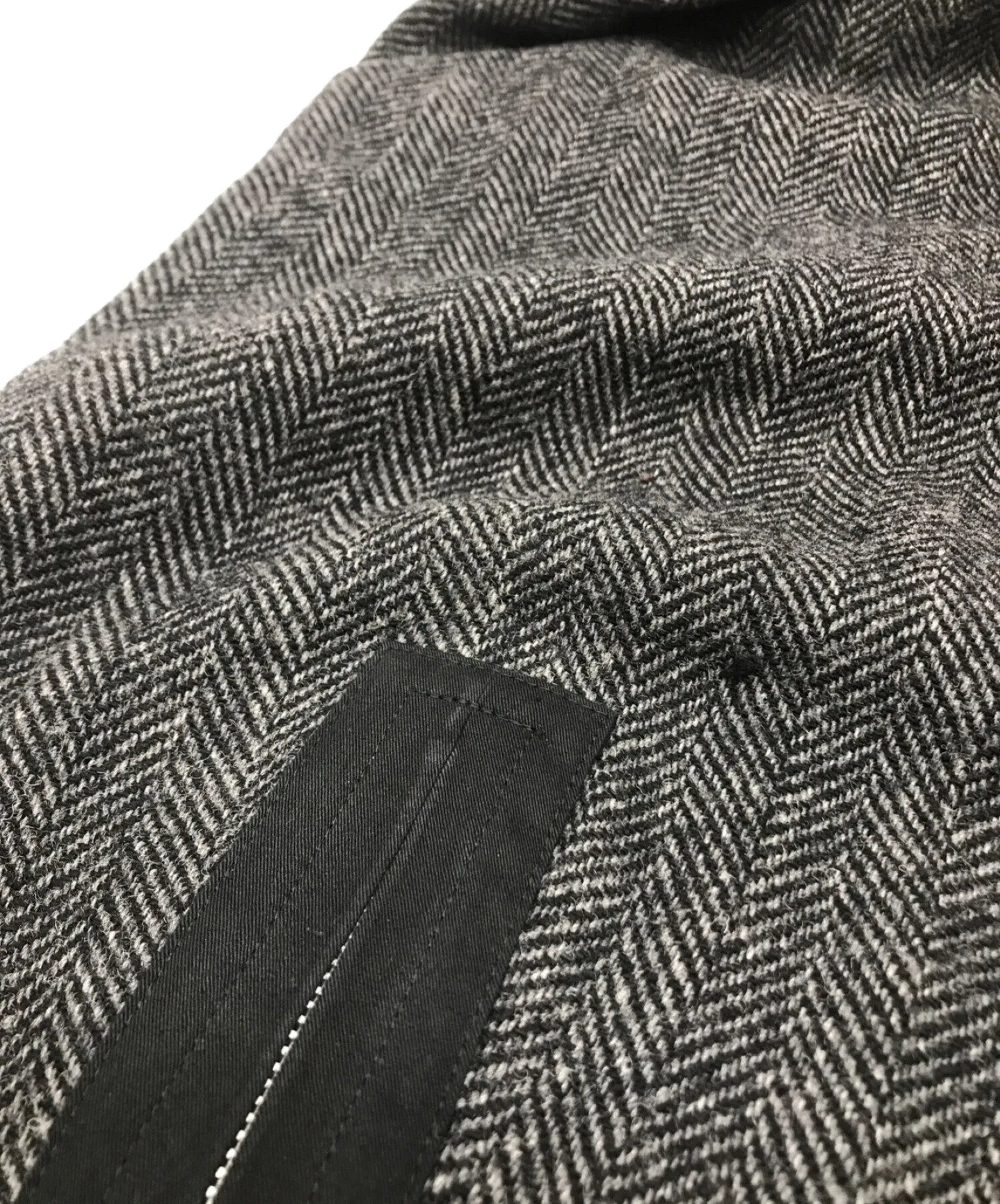 [Pre-owned] Y's Wool herringbone pants with hem zipper YE-P09-107