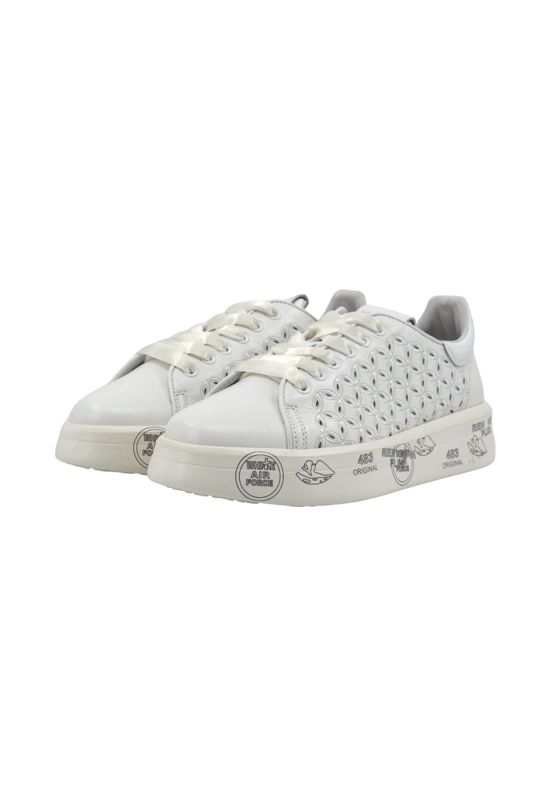 PREMIATA Sneaker Donna White BELLE-6283