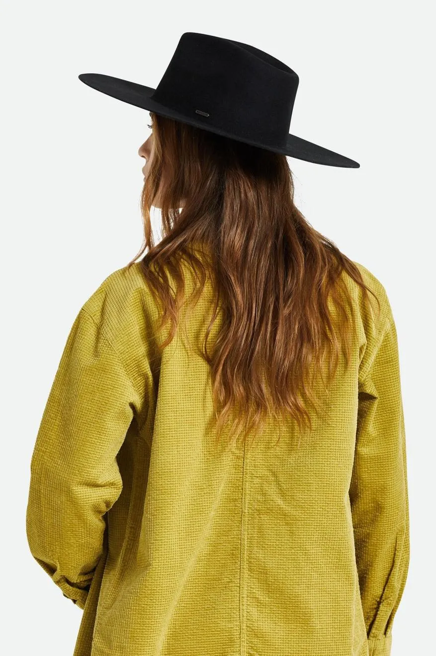 Primrose Felt Fedora - Black