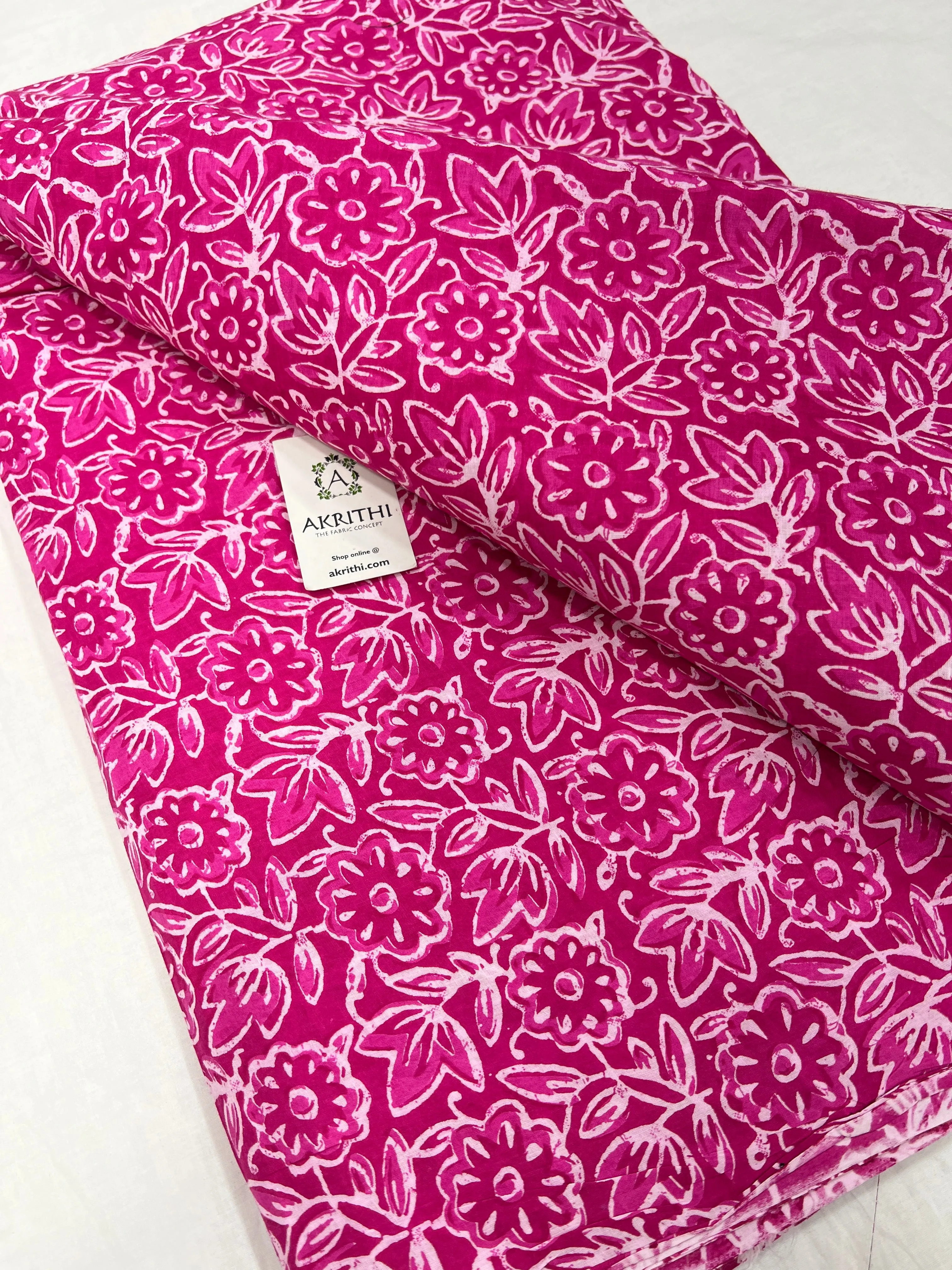 Printed pure cotton fabric