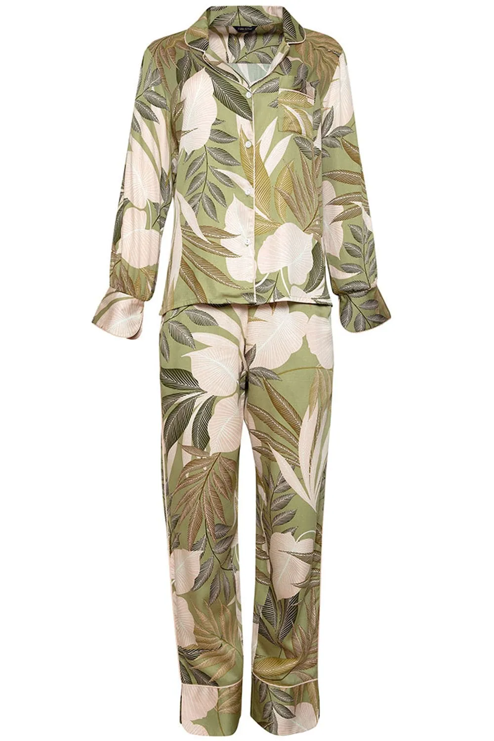 Richmond Leaf Print Pyjama Set