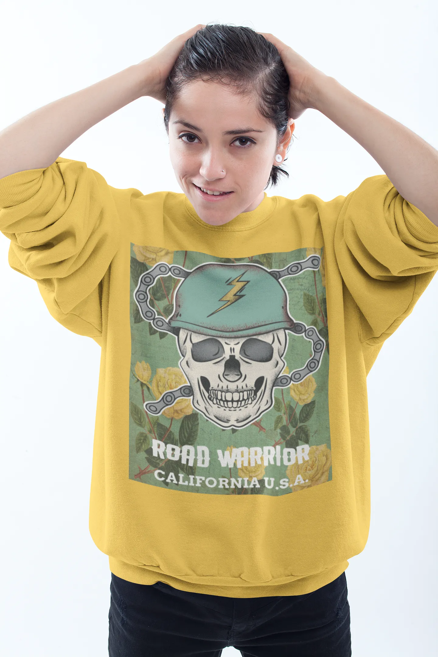 Road Warrior HD Crewneck Sweatshirt