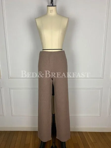 SALE 50%OFF ! 【BED&BREAKFAST】Super 140s Wool Waffle Pants