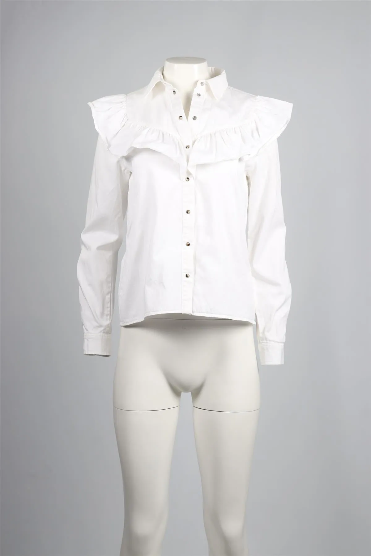 SEZANNE WHITE COTTON SHIRT FR 38 UK 10