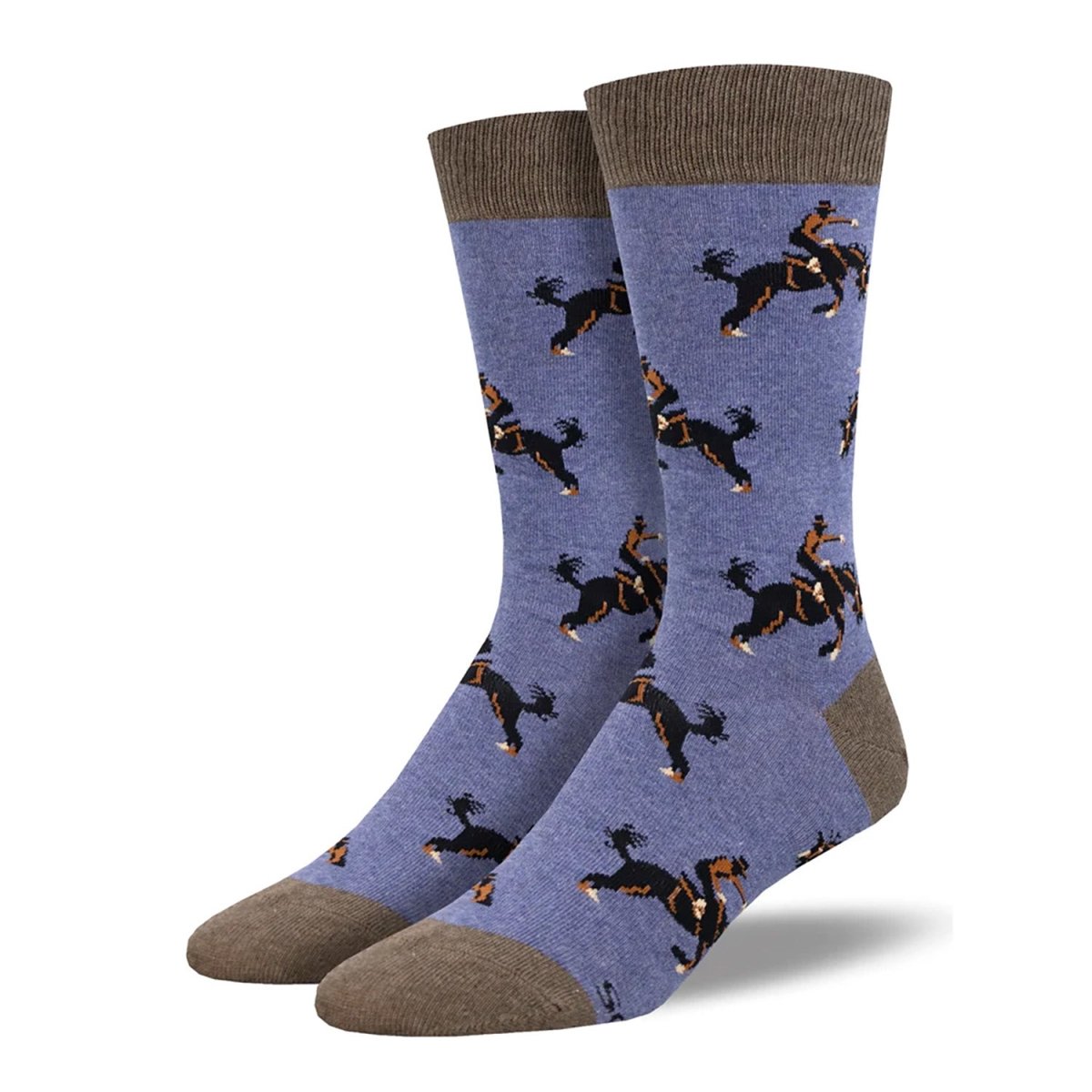 Sock Smith Men's Giddy Up Blue Heather