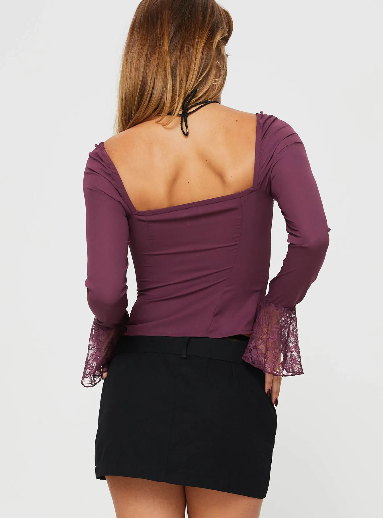 Softer Side Long Sleeve Top Wine